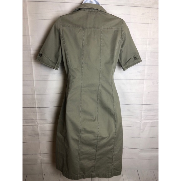 Banana Republic Midi Dress color green size 0 - Picture 2 of 8
